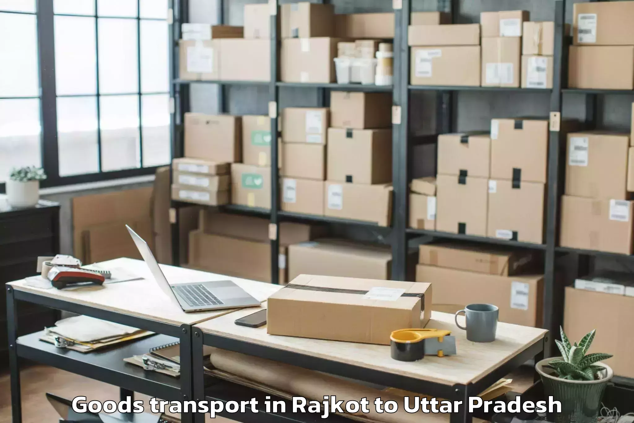 Book Rajkot to Mohanlalganj Goods Transport Online